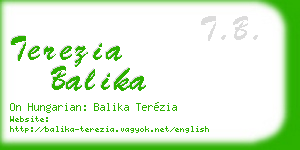 terezia balika business card