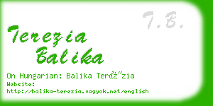 terezia balika business card